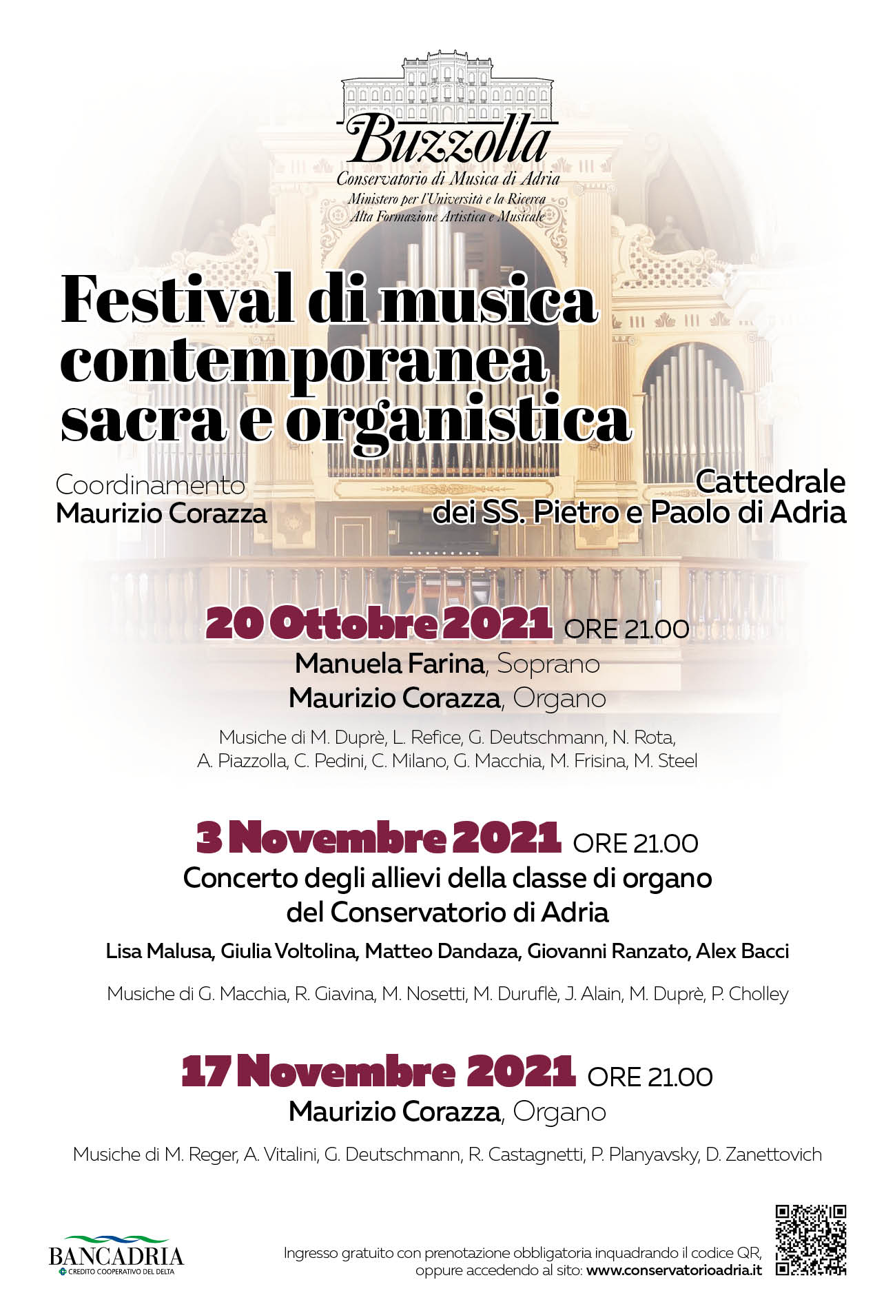 Festival di musica contemporanea sacra ed organistica