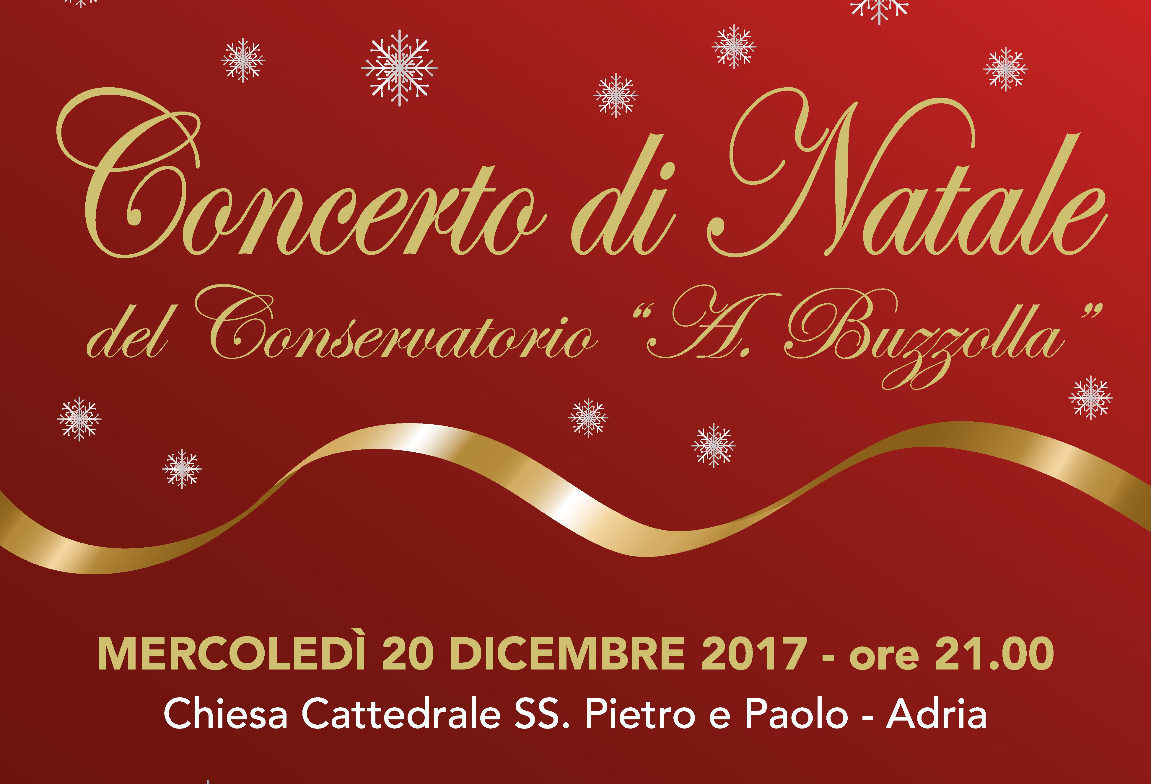 20 dicembre 2017, ore 21.00 Concerto di Natale, Chiesa Cattedrale dei SS. Pietro e Paolo – Adria